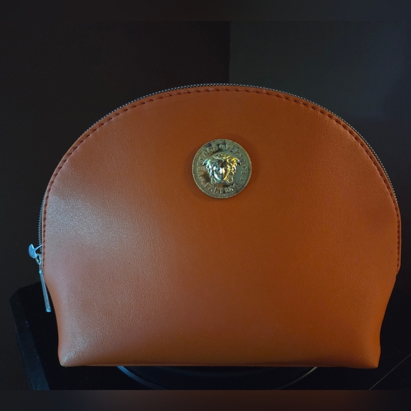 Versace Medusa Orange Leather Cosmetic Pouch – Turkish Airlines Exclusive - Picture 8 of 8